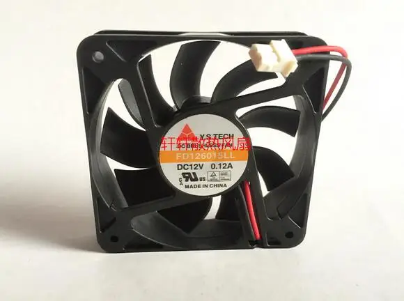 Y.S.TECH FD126015LL 60*60*15 6CM 12V 0.12A 2 wire double ball silent cooling fan