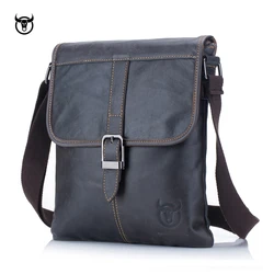 Famous Brand Men's Genuine Leather Shoulder Bag Man Messenger Bag For Nan Leather Fashion Flap Male Crossbody Bags Handbags