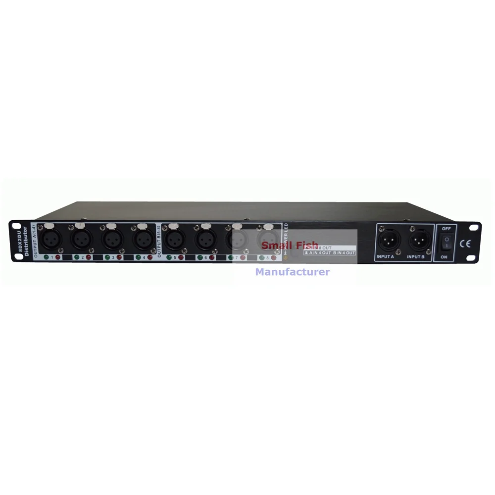 Imagem -03 - Stage Light Controller com Entradas Portas Dmx512 Splitter Amplificador de Sinal Way Distribuidor Dmx Novo Pcs