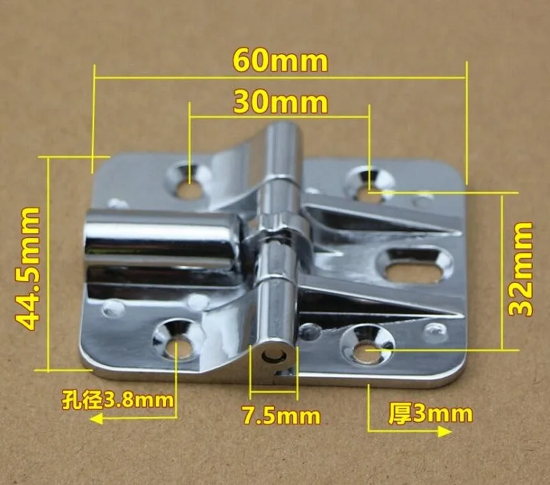 Zinc alloy positioning hinge 90 degree or 180 Adjustable Folding hinges x2