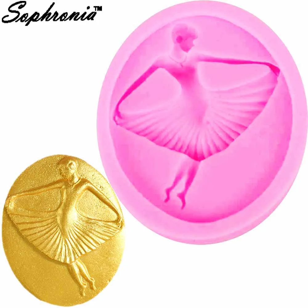 Ballet Girl Silicone Dessert Mold Oven Chocolate Model Kitchen Pastry Tools Professional Accessories Birthday Decoration Moulds