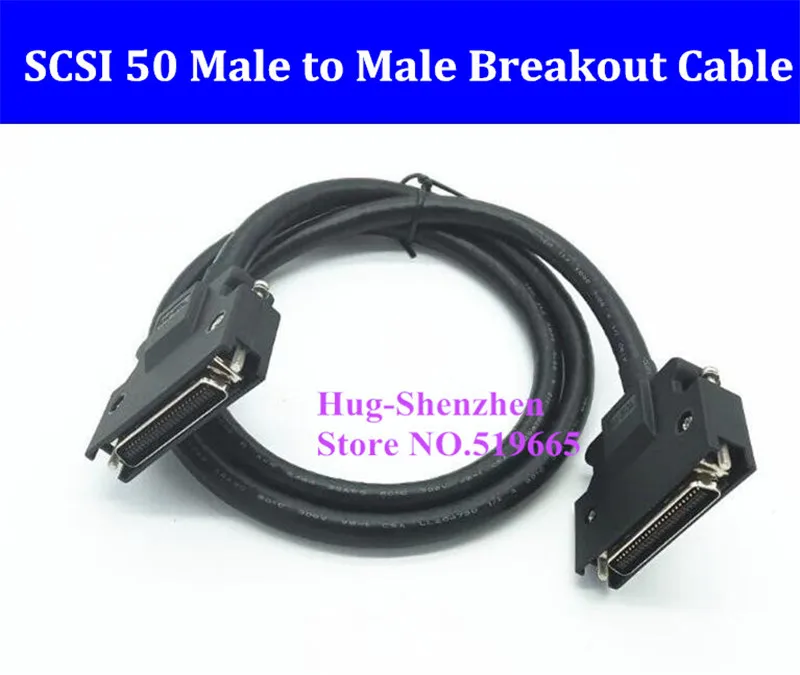 

SCSI50 SCSI 50PIN SCSI 50 Male-Male Signal Terminal Breakout Connector Date adapter wire Cable CN Type Capture card line 28AWG