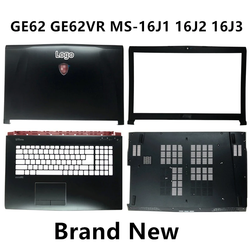 

Брендовый Новый чехол для ноутбука MSI GE62 GE62VR MS-16J1 16J2 16J3, задняя крышка для ЖК-экрана, чехол/Передняя панель/Упор для рук/нижняя базовая крышка, чехол