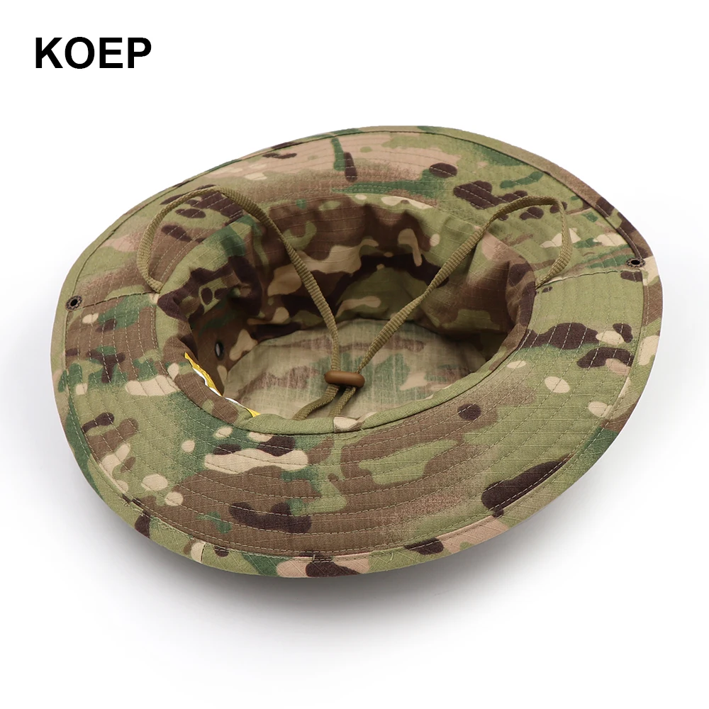 KOEP Nepalese Boonie Hats Camouflage Tree Bucket Hat Accessories Men Cap