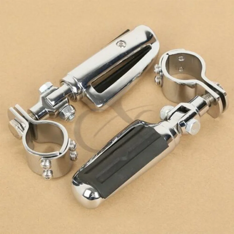 

Motorcycle Foot Pegs W/ Clamps For YAMAHA V-STAR XVS 1300 650 950 1100 XV 1600 1700 GL1800 VLX600 DLX600 VT600 VL1500 VL800 125