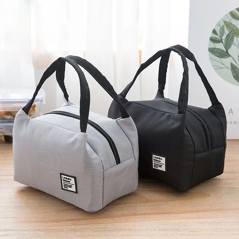 New Thermal Insulated Lunch Bags Men Portable Travel Work Lunch Box Bento Pouch Women Kids Tote Cooler Bag Food Storage Bag