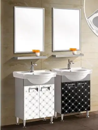 Free shipping convenience another combination of PVC bathroom cabinet. Toilet condole ark