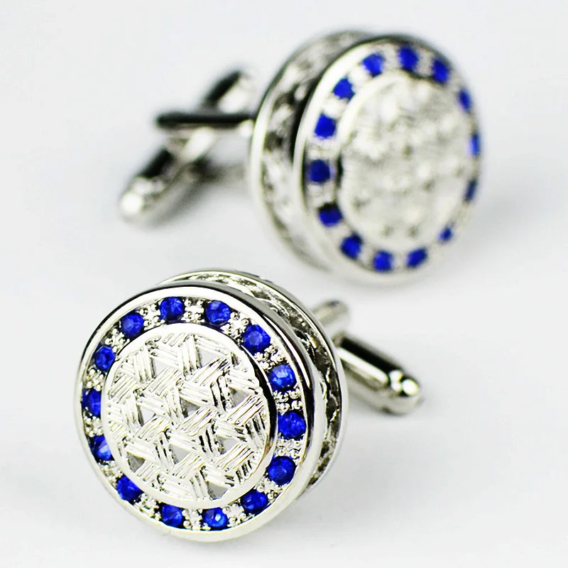 Jewelry shirt Fashion cufflink for mens Brand crystal Cuff link Luxury Wedding Button male High Quality Free Shipping