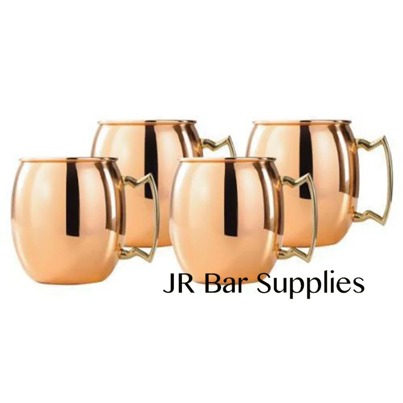 4 PCS Free Shipping Moscow Mule Copper Plated Mug / Cup, 18 Ounce, Set of 4