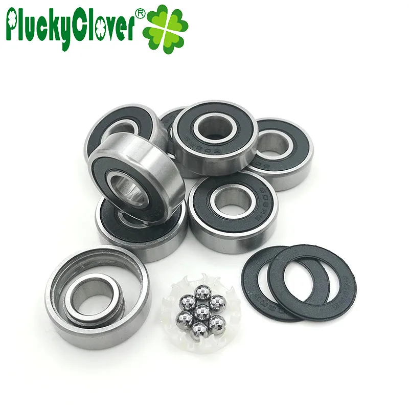 8pcs Super Fast Skateboard Bearing 608 Speed Skate Long board Bearing 608-2rs Slalom Skates inline Skating Brake Scooter Parts