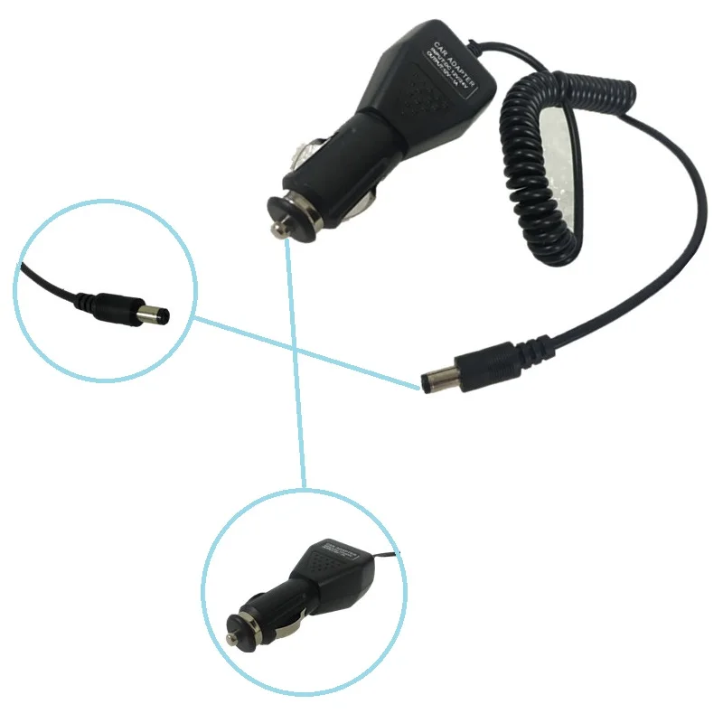 Walkie Talkie Car Charger Cable for Car Cigarette Lighter for Baofeng UV-5R UV6R UV-9R UV-82 Portable CB Radio Baofeng Accessory