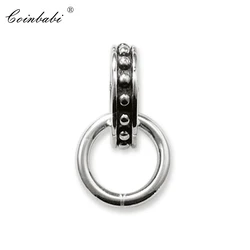 Pendant Charm Carrier Round Trendy Gift For Women & Men Glam Fashion 925 Sterling Silver Fashion Jewelry AccessoriesWholesale
