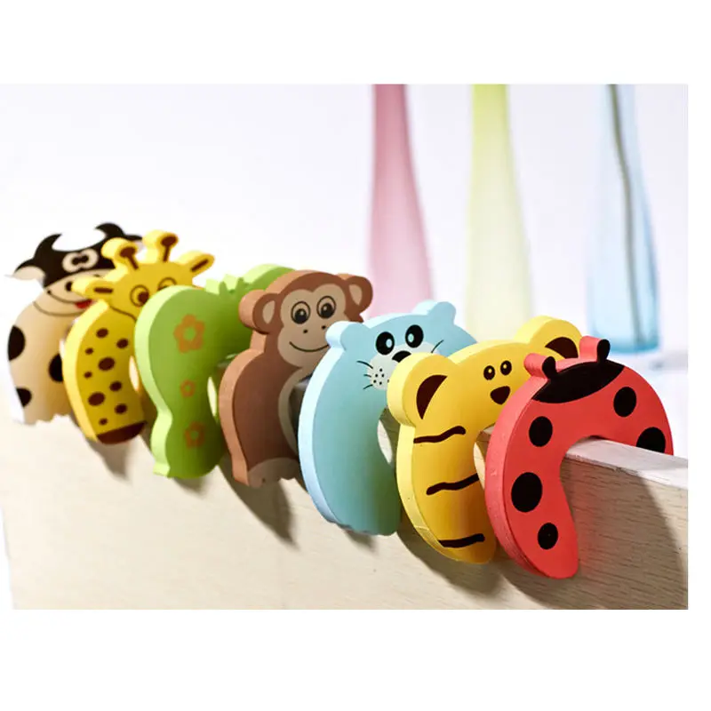 5 PCS/LOT High Quality Baby Care Safety Door Stopper Protecting Product Children Kids Safe Carton Anticollision Baby Protection