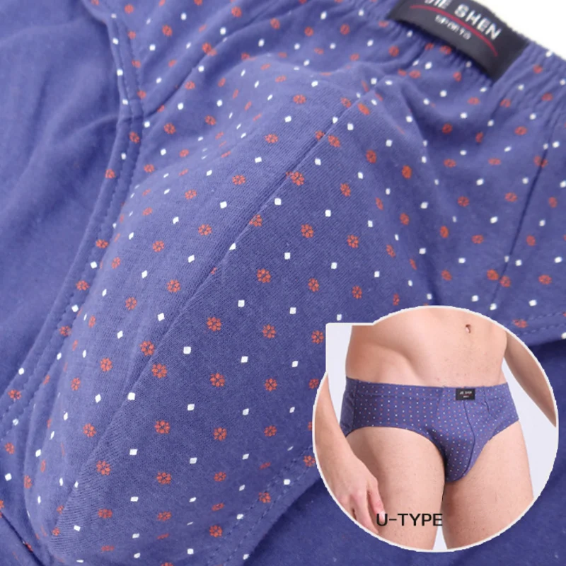 Hot sale all cotton underwear ultra-large size men\'s briefs male Fashion printing color underpants Boxed underwear