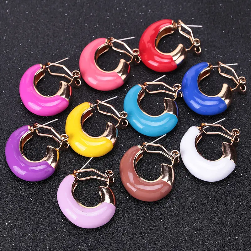 Sehuoran Boho EARrBrincos Big Alloy Stud Earrings Statement oorbellen Voor Vrouwen Wedding Pendientes Mujer Moda Fashion Jewelry