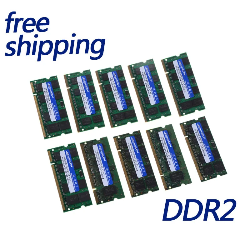 KEMBONA-Memoria DDR2 sellada para ordenador portátil, 667Mhz/800Mhz, 1GB/2GB, SODIMM, 200 Pines, garantía de por vida