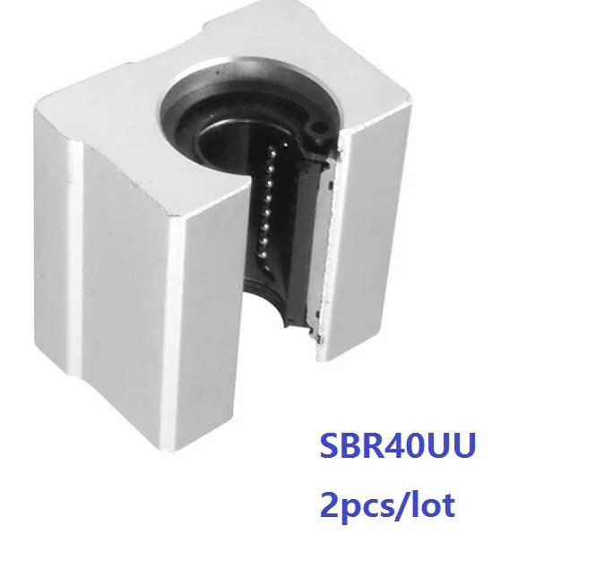 

2pcs/lot SBR40UU SME40UU Open Type Linear Ball Bearing Block for SBR40 40mm linear guide rail for CNC parts