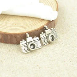 15 pcs 15*14 mm Antique Tibetan Silver Charms Bracelet Necklace Pendant  New Fashion Alloy charm  camera J242