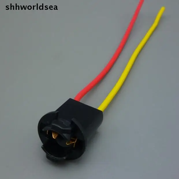 

Shhworldsea Free Shipping High Quality100pcs T10 car lamp socket led Halogen headlamp pigtail connector PLUG auto bulb Socket