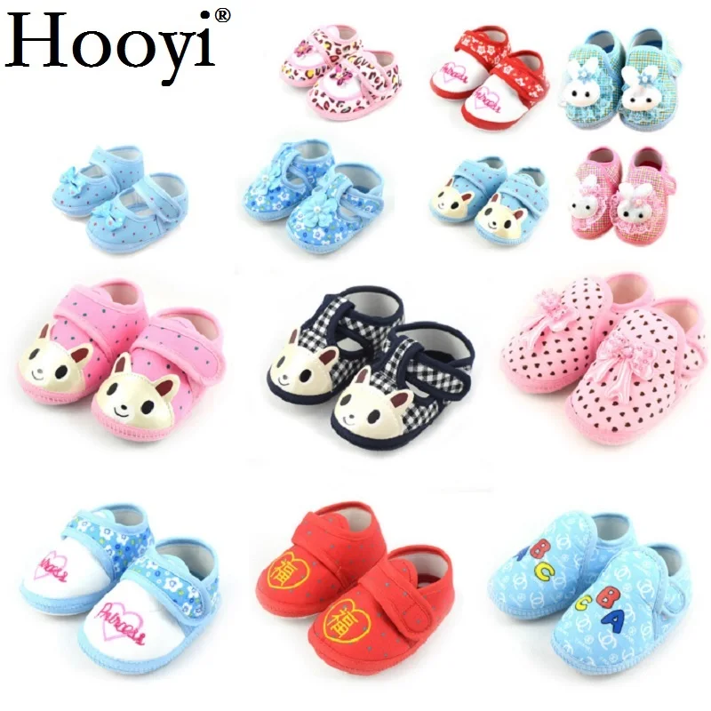 

Hooyi Cotton Bear Baby Boy First Walkers Newborn Shoes Anti-Slip Animal Bebe Girls Moccasin Infant Boots 0-2Years Babies Socks