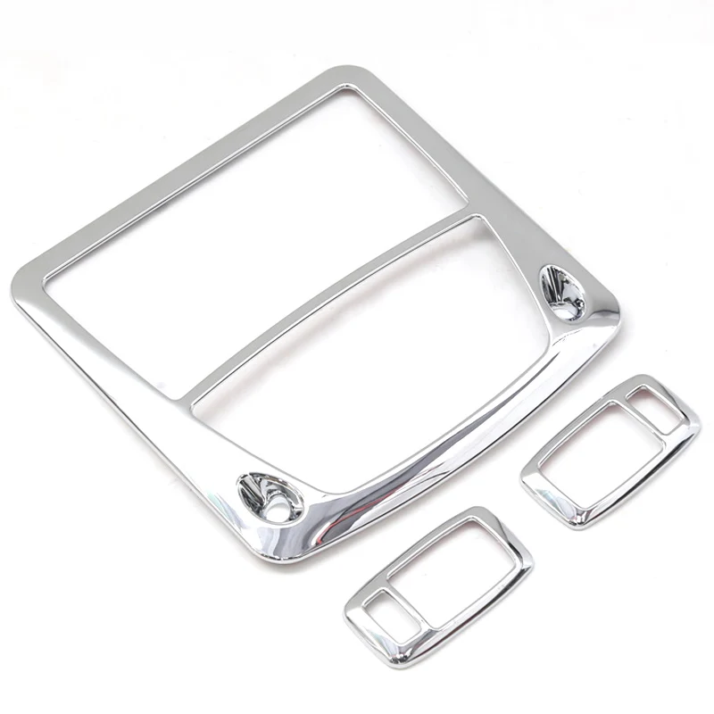 ABS Chrome For Nissan X-trail T32 Rogue 2014-2018 front/rear reading Lampshade light lamp frame cover trim car accessories 3pcs