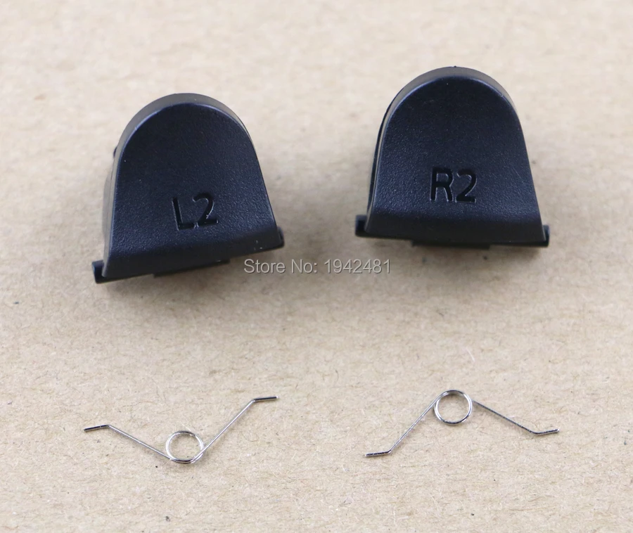 30sets Black L2 R2 L1 R1 Trigger Buttons+ Springs Replacement Parts For PS4 Controller