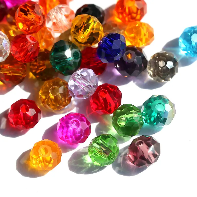 Wholesale big bag 4mm faceted crystal beads charms Rondelle Austria glass loose beads jewelry beads for jewelry making 1500pcs