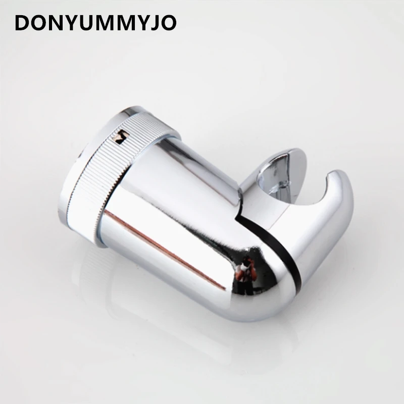 

1pc Wall-mounted ABS Shower Base Bright Surface Chrome Shower Plug Holder Bracket Bathroom Faucet Accessories