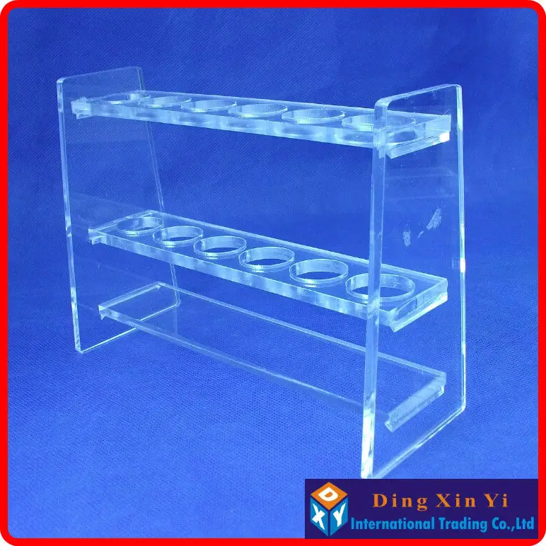 Lab 25mlx6 Organic glass colorimetric tube rack,Colorimetric Organic Glass Nessler Tube Rack,high quality