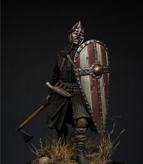 Unassambled  1/24 75MM ancient  Warrior (WITH BASE )Historical  Resin kit miniature model Unpainted