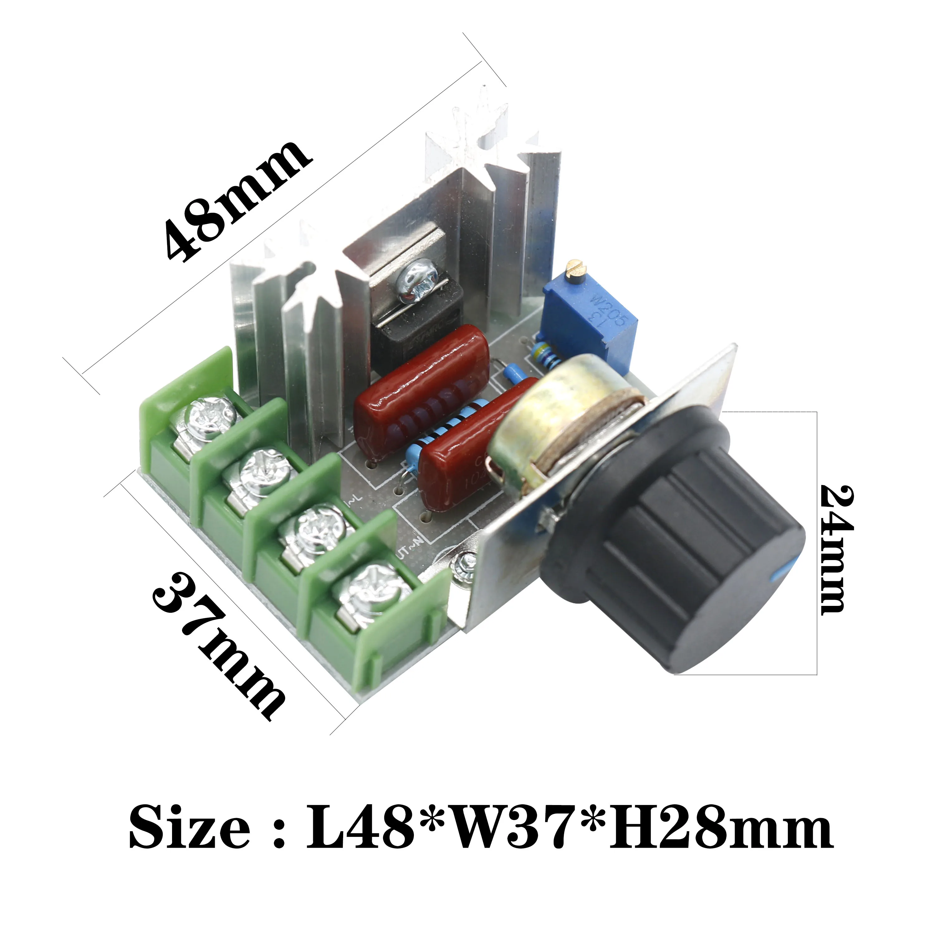 Imagem -04 - Led Dimmer Switch 220 v Regulador Controlável Silício Retificador Scr Controlle Temperatura do Termostato para Tira Conduzida 2000 w