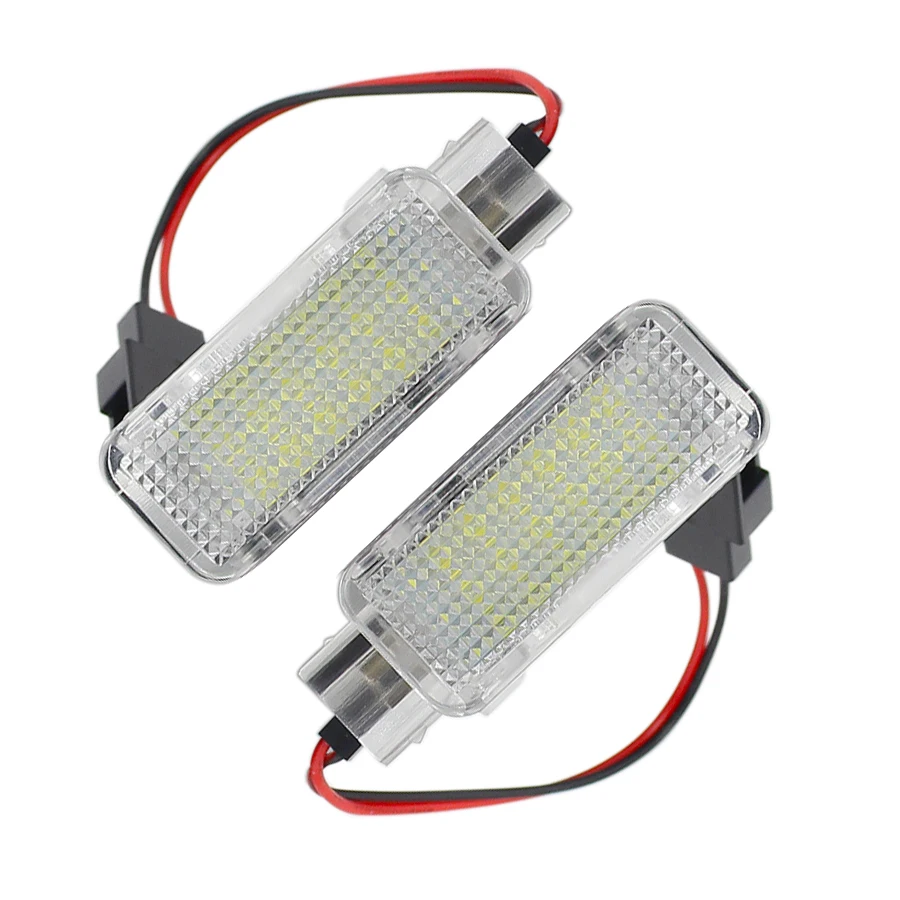 2pcs Error Free LED Courtesy Glove Box Under Door Foot Light for VW Touareg Tiguan Eos Passat SKODA SUPERB 2016 -