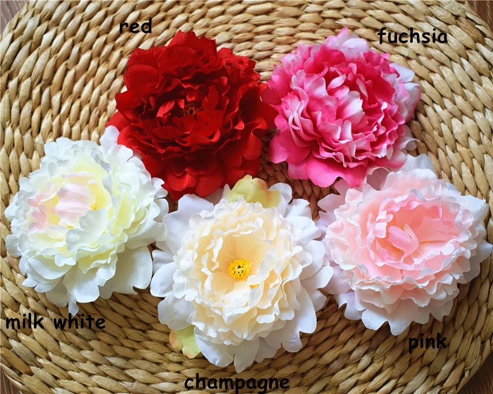 Peony Heads Silk Peony Flowers 15cm Peonies artificial Flowers Wholesale Bulk Flowers Wedding Backdrops Photography Background