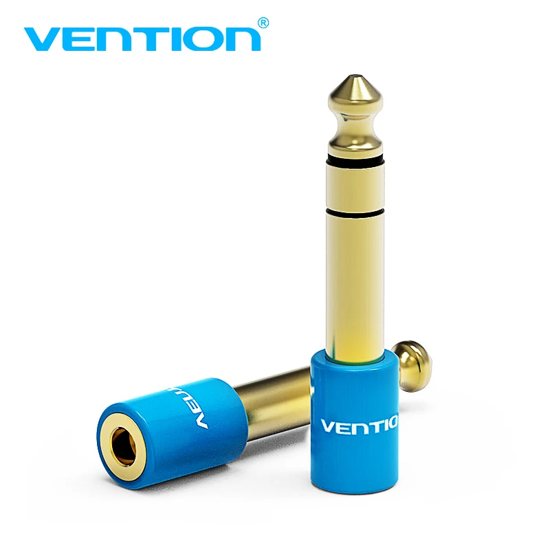 Vention Guitar 6.5mm Male to Jack 3.5mm Female Audio Adapter 6.35 to 3.5 Converter for Microphone Speaker Audio Amplifier