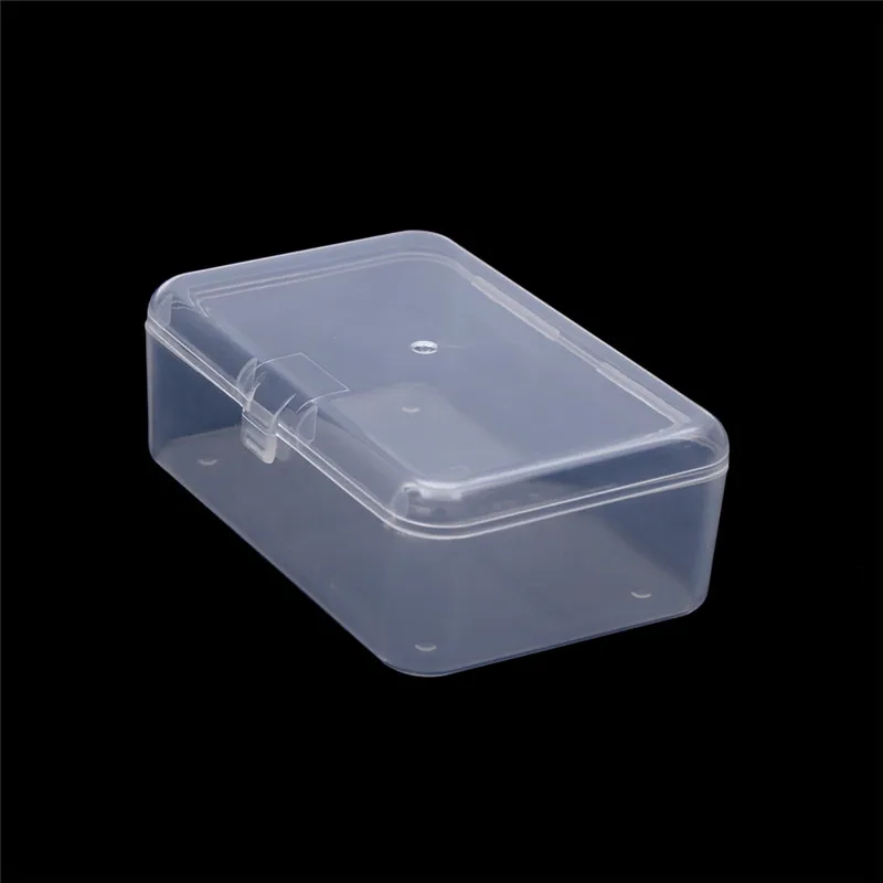 1Pcs High Quality Transparent Plastic Storage Box Clear Square Multipurpose Display Case Top Storage organizer Drop Shipping