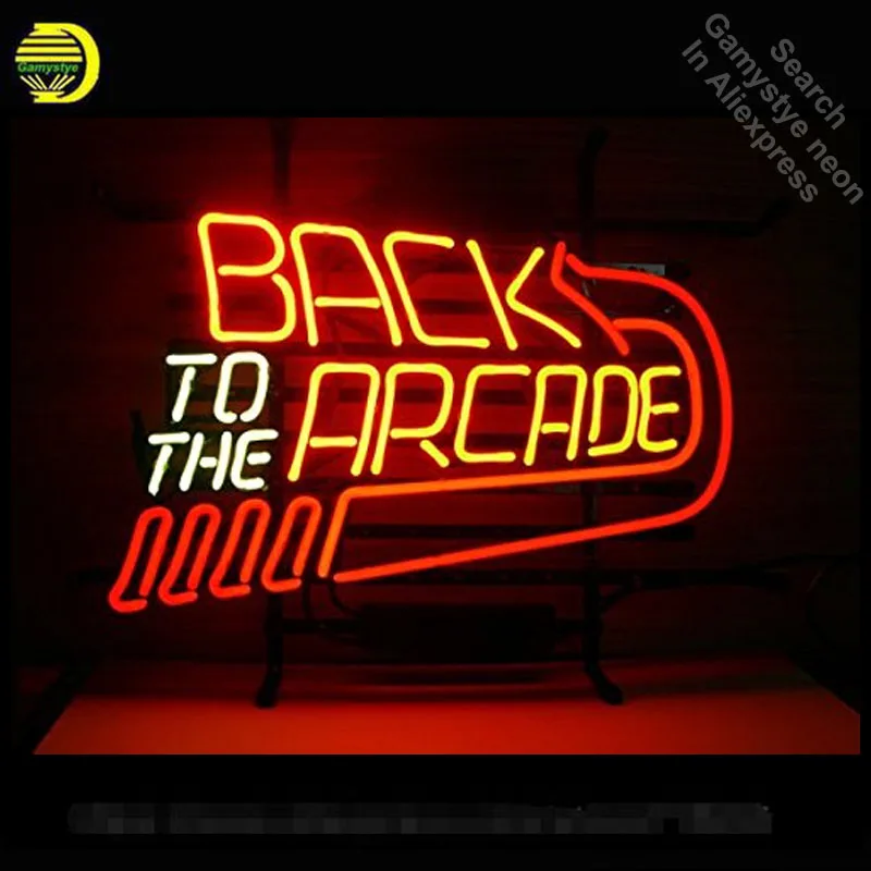 

Neon Sign for Back to the arcade Neon Light Sign Game Room Decor Display Neon Tube Sign Handcraft Neon Light Lamp Aesthetic Room