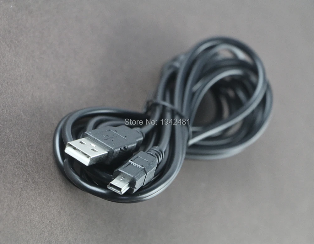 Cable de carga USB para Playstation 3, 12 piezas, 1m, 1,8 m, 3m, accesorios para mandos de PS3, color negro