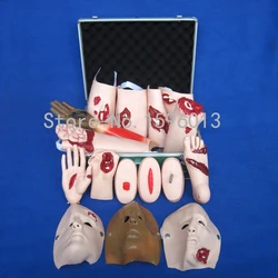 16 Pieces Trauma Evaluation Casualty model,Wound Nursing Simulation Kit