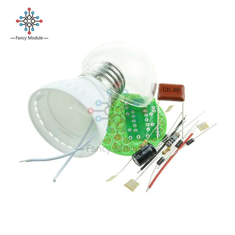 New Energy-Saving 38 LEDs Lamps DIY Kits Electronic Suite 1 Set