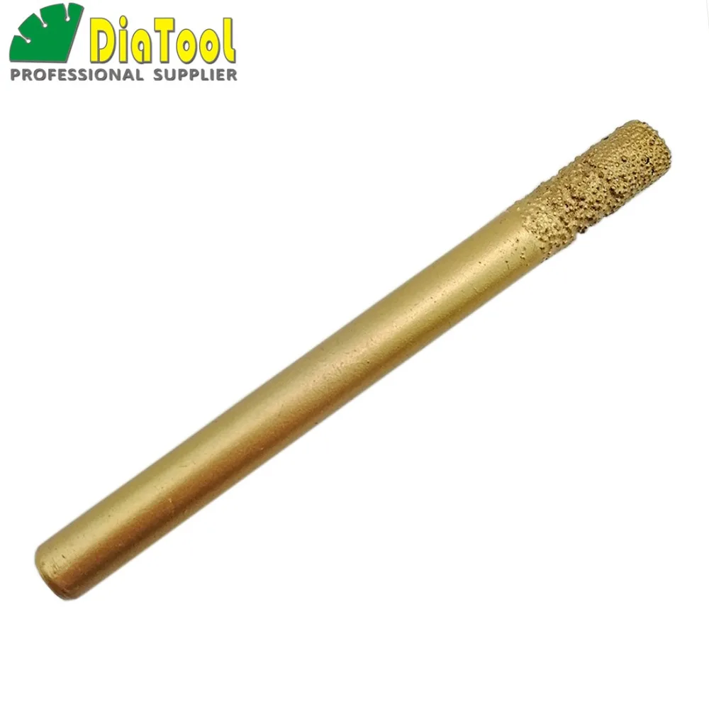 DIATOOL 2 sztuk CNC końcówki do grawerowania do kamienia (8/20mm) Ball-end, proste diamentowe wiertła, lutowane próżniowo diamentowe wiertła