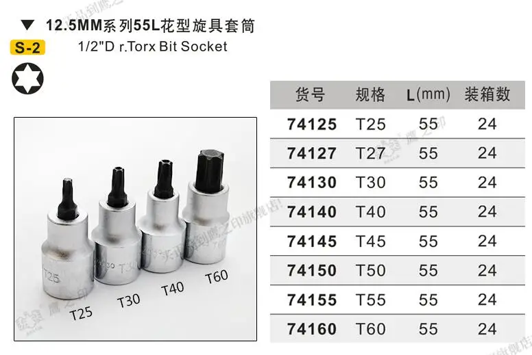 BESTIR TOOL taiwan brand S-2 alloy steel  12.5mm 1/2\