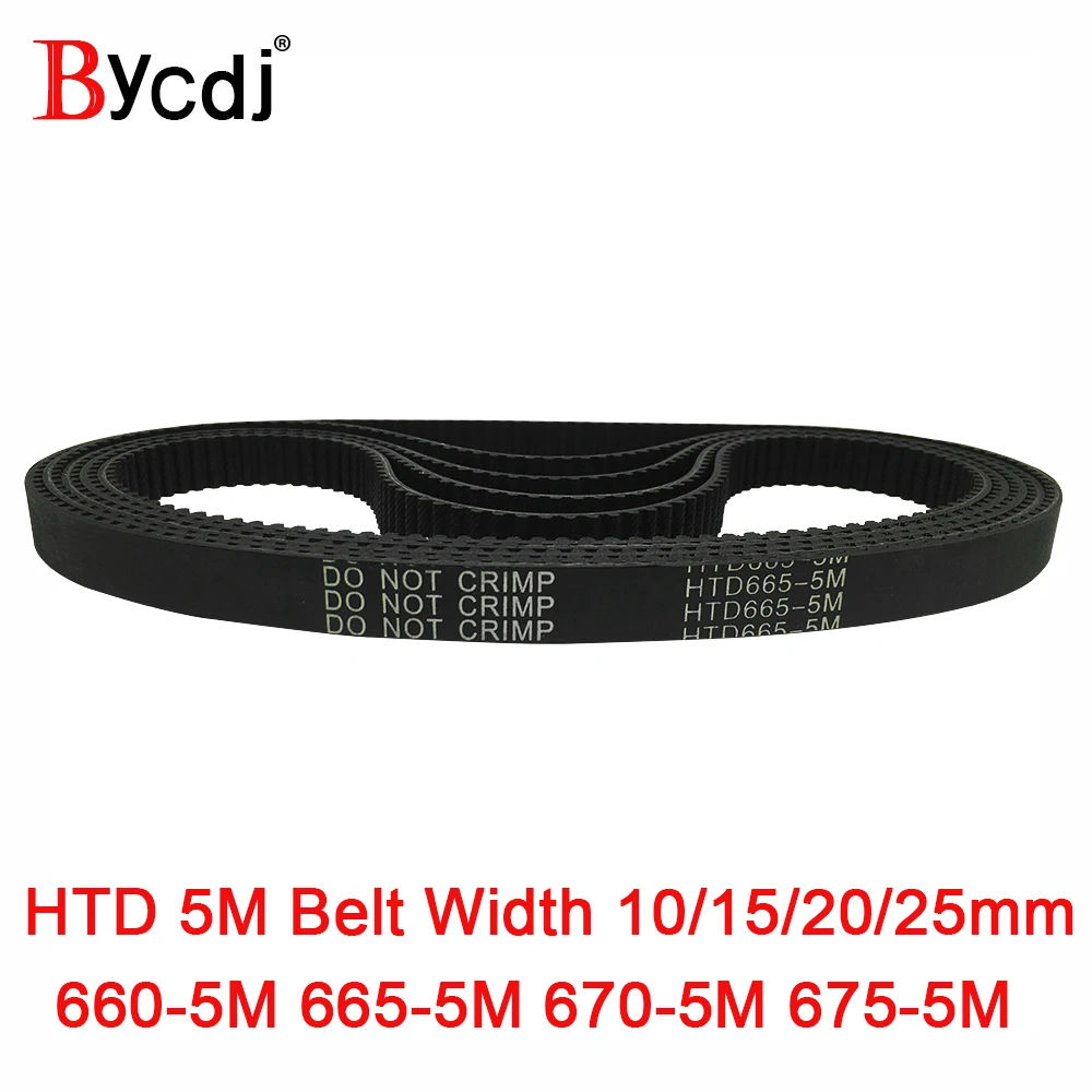 

Arc HTD 5M Timing belt C=660/665/670/675 width10/15/20/25mm Teeth 132/133/134/135 synchronous Belt 660-5M 665-5M 670-5M 675-5M