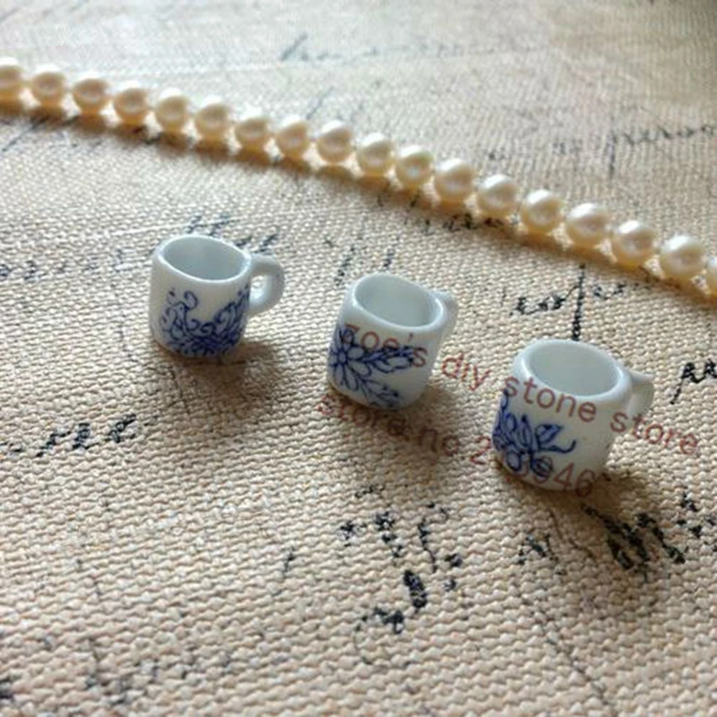 

17*13mm 25pcs/pack " Blue And White " Handmade China Ceramic Porcelain Beads Pendants Jewelry Accessories