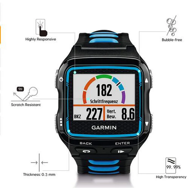 Tempered Glass Clear Protective Film Guard For Garmin Forerunner 920 XT 920XT Smart Watch Toughened Full Screen Protector Cover