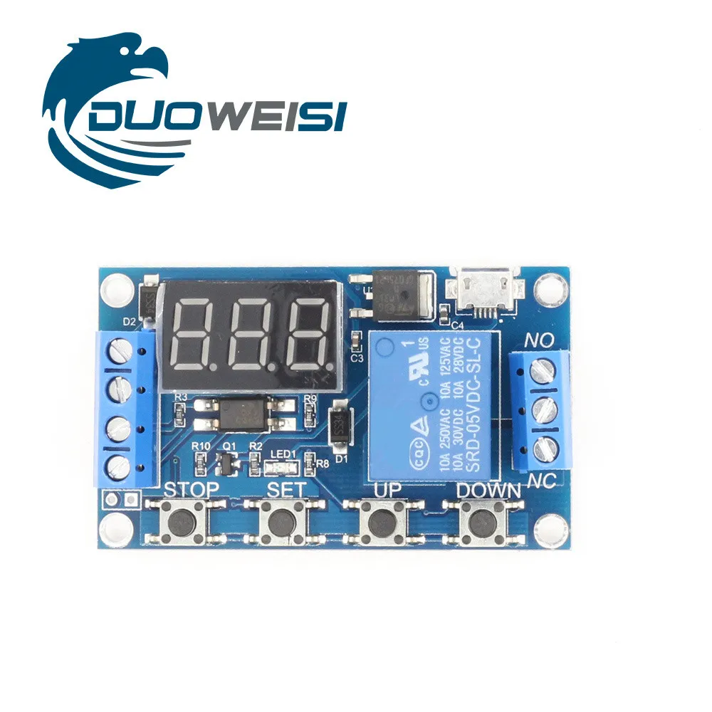 1 way/channel relay module times delay power off the trigger time delay cycle timing circuit switch board