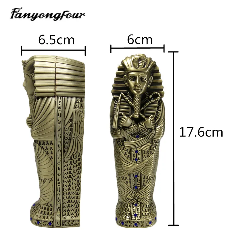 3D Ancient Egyptian Pharaohs Wish Prayer Silicone Mold Fondant Cake Mold Resin Gypsum Chocolate Candle  Mold Free Shipping