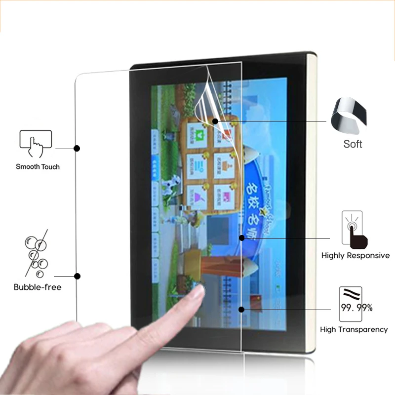 

Best quality HD lcd Glossy protective film For Readboy G9 9.0" tablet PC Anti-Fingerprint screen protector film + cleaning cloth