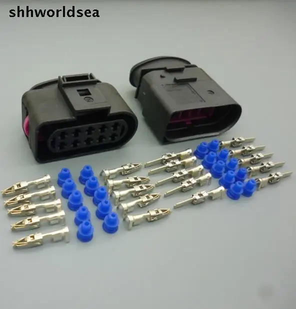 

Shhworldsea 2sets 10 Pin car headlight plug connector for VW series Auto waterproof connector for VW For Audi Magotan POLO Bora