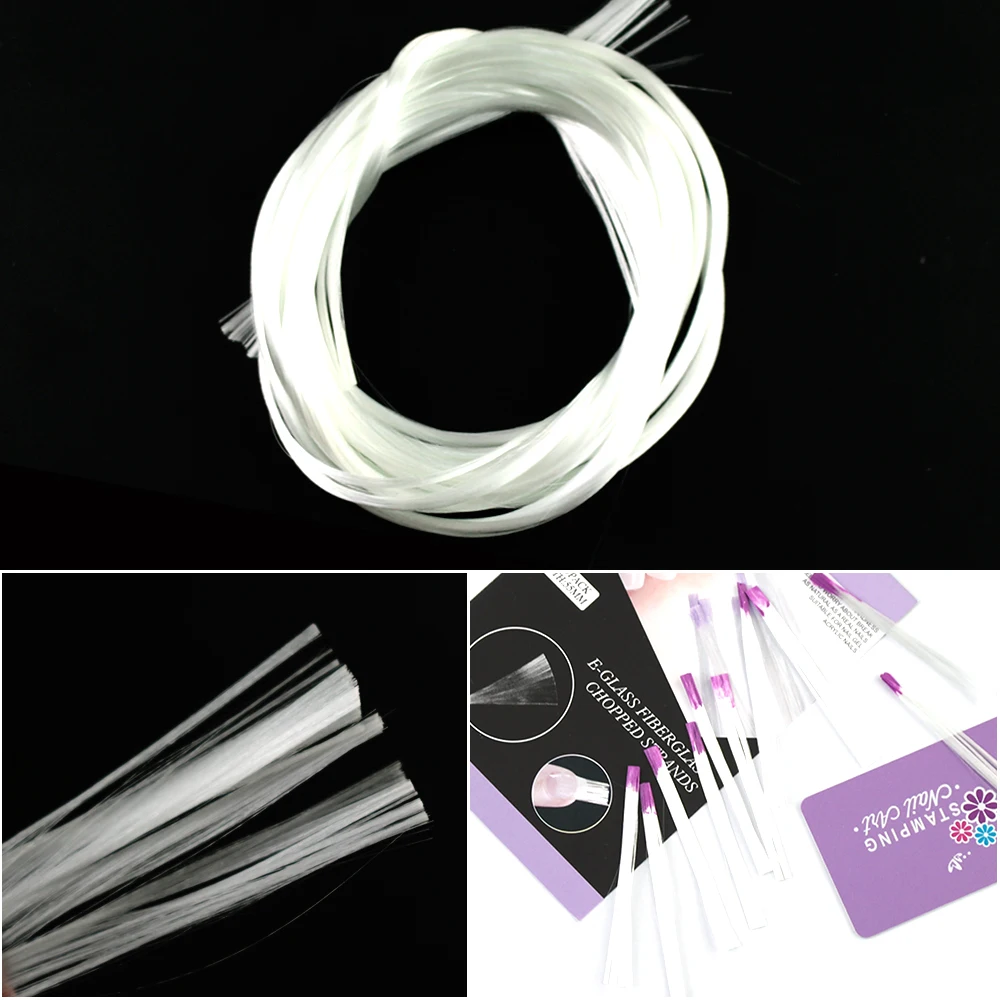 1 M/1.5 M/2 M Zijde Glasvezel Nail Form Nail Art Glasvezel Voor Uv Gel Nail Form wit Acryl Nagel Tips Manicure Tool