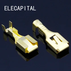 Crimp Terminal Female Spade Cable Wire Terminals for 6.3mm Connectors